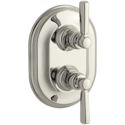 Bancroft Stacked Valve Trim with Ceramic Lever Handles, Requires Valve