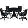 48'' Poker Table with Game Chair Set and Flip Table By RAM Game Room