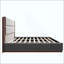 Structure de lit plateforme tapissier avec tête de lit en bois allongée, lit moderne avec base en bois, aucun sommier tapissier requis-399835187-399835190