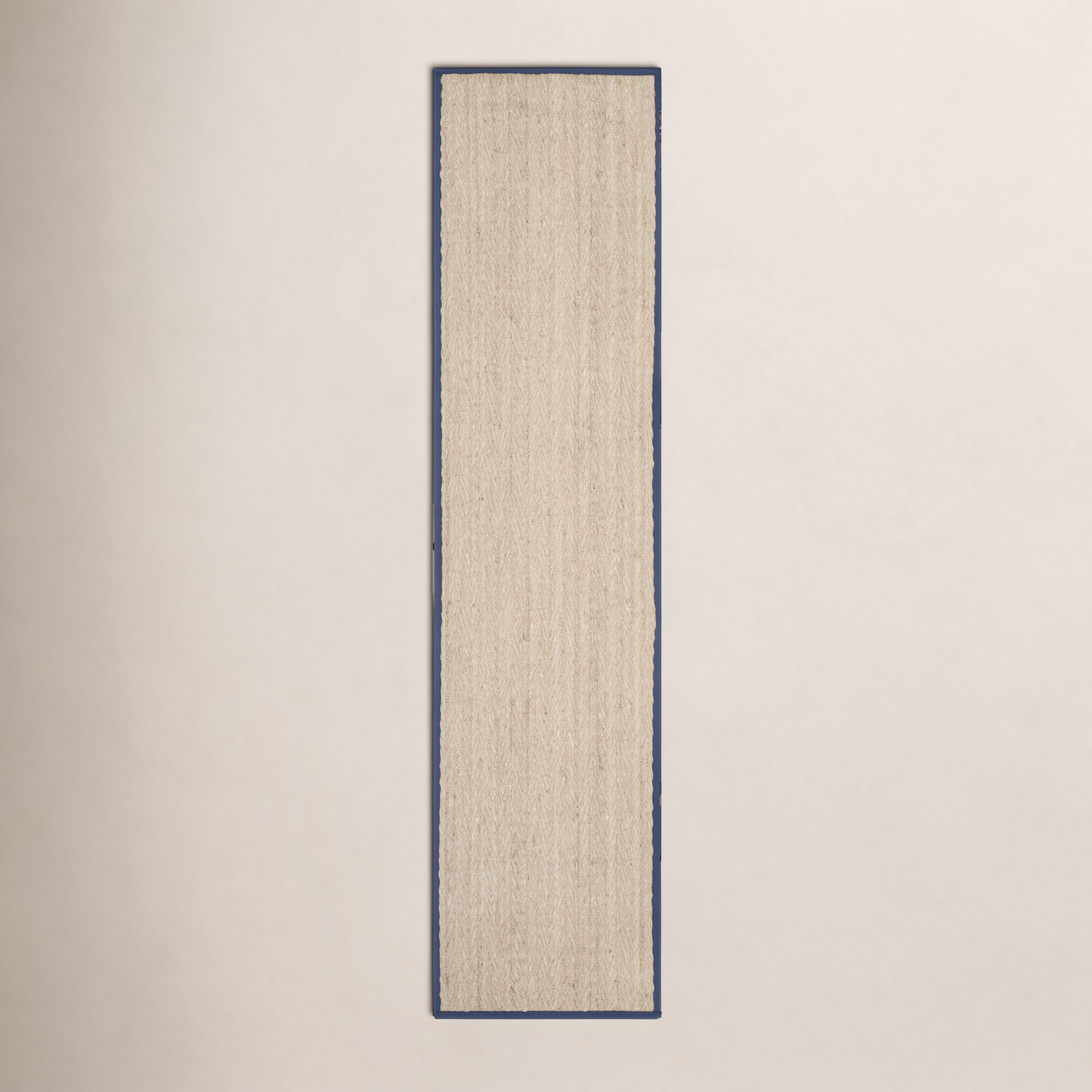 Natural Blue Seagrass Rug, Runner 2'6" x 8'