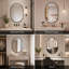 Miroir mural 32 po x 24 po avec cadre mince en aluminium noir mat-1851674679