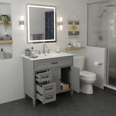 Meuble-lavabo 36 po avec lavabo en céramique