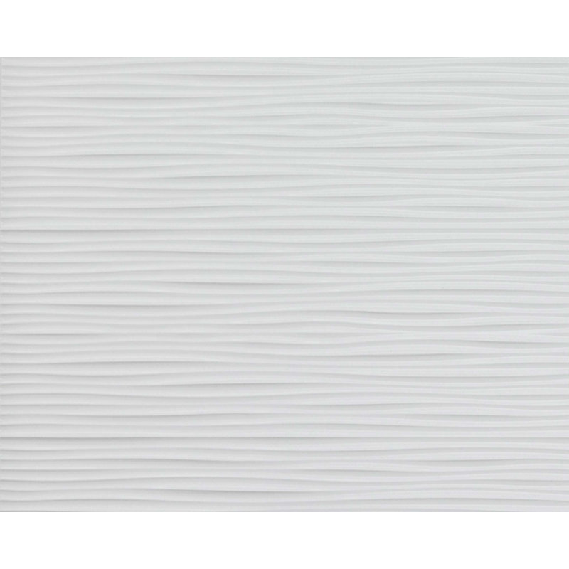 Wilderness White PVC Interlocking Wall Panels, 18.5" x 24.3", 6-Pack