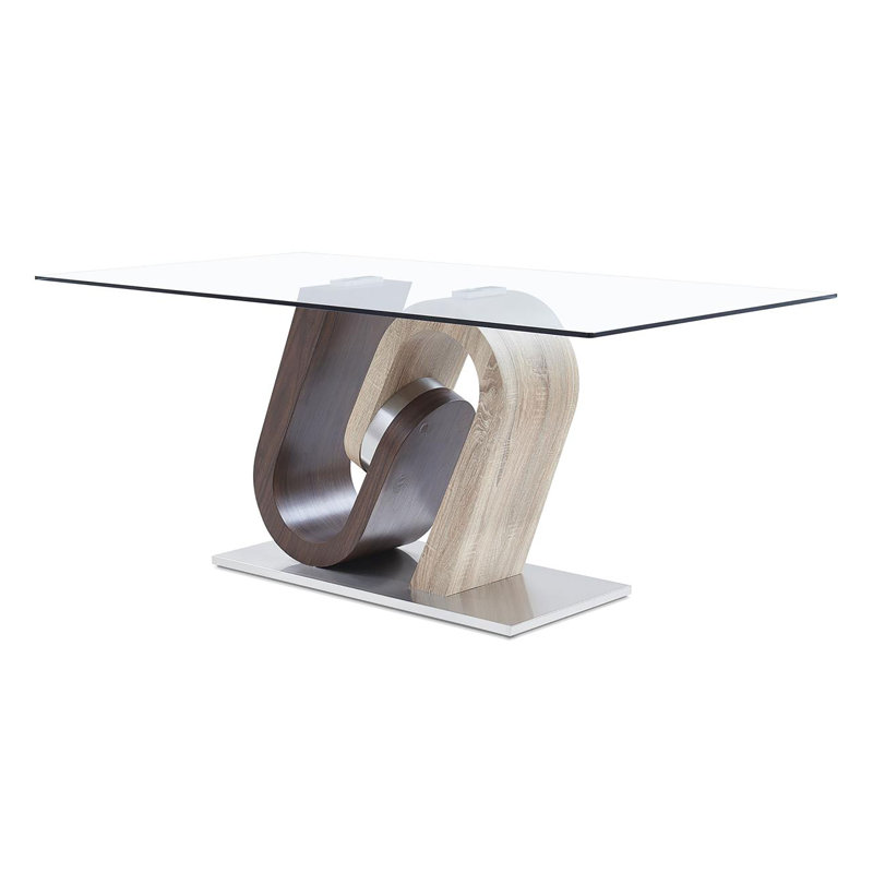 Table de salle à manger Godsey - brun + 4 chaises Valmont - brun