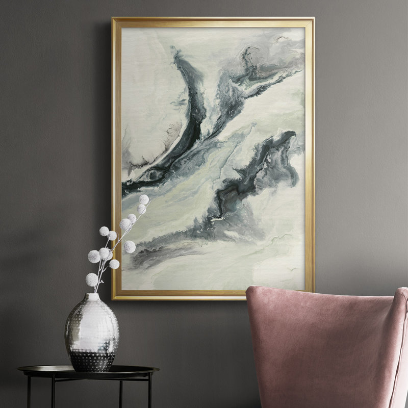 Sans titre - Impression sur cadre flottant, Encadrement doré, H 36,5 po x l 26,5 po x P 1 po