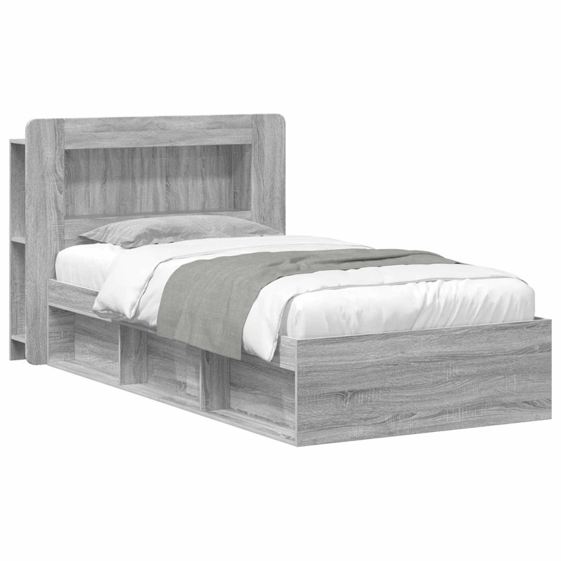 Bed, Small Single (2'6), Grey Sonoma