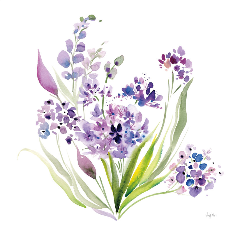 «Lavender Love on Canvas» par Kristy riz, H 36 po x l 36 po x P 1,25 po