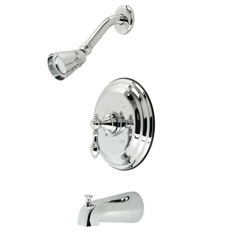 Kingston Brass American Classic Single-Handle Pressure Balanced Tub and Shower Faucet, Polished Chrome