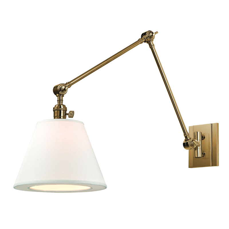 Hillsdale 1 - Light Armed Sconce, Aged Brass
