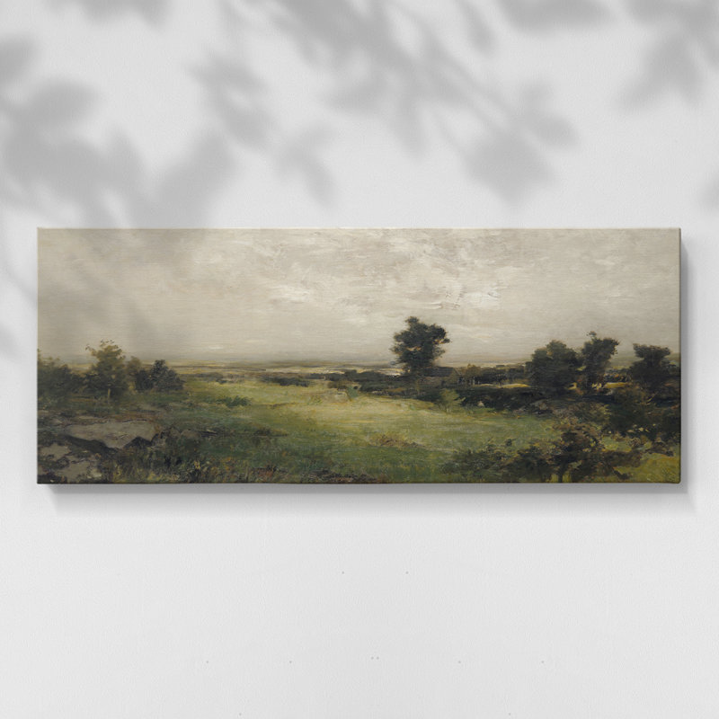 Série paysage - DCCDXIX - Toile tendue avec châssis - Prêt à accrocher, H 12 po x l 30 po