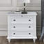 Commode décorative à 3 tiroirs en bois massif Gordonsville-984043012