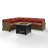 Lawson 6 - Person Modular Patio Conversation Set with Cushions-1929883206