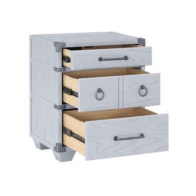 Modern Contemporary Home Bed Room Utility Night Stand Gray Finish -  Longshore Tides, AB62D34998944AB895F831EFABACE0A8