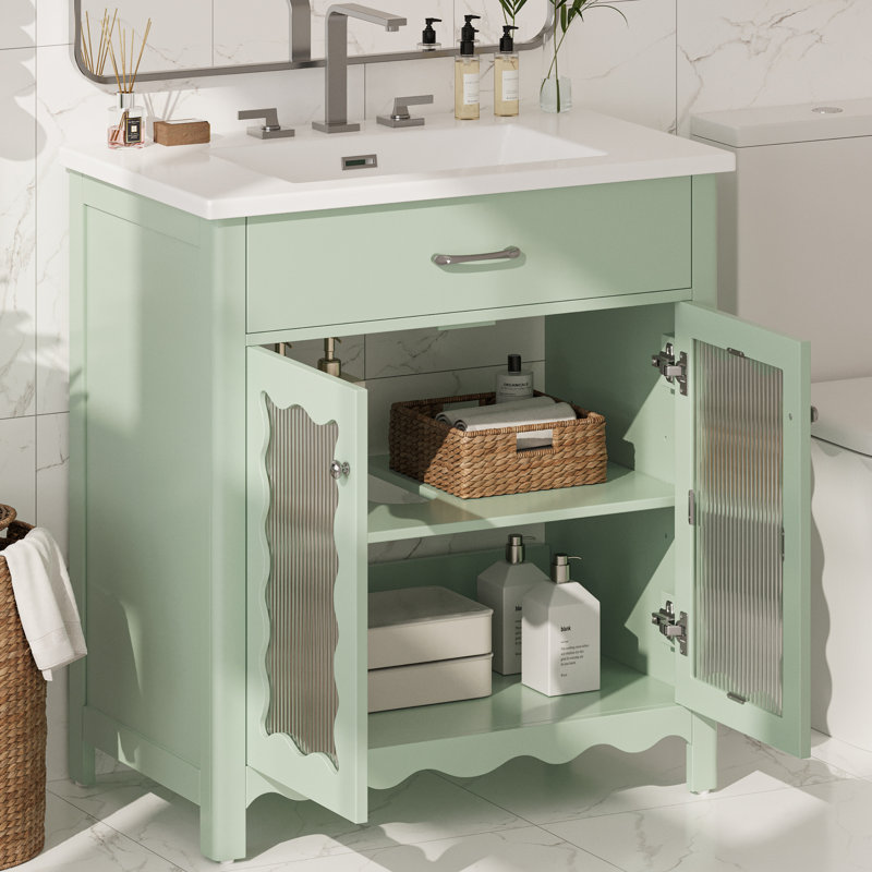 Bathroom Vanity, Green