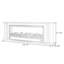 Foyer en bois massif gris Drak