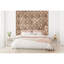 Carreau de mosaïque murale en bois à chevrons pour bateau l 11 7/8 po x H 11 7/8 po x P 1/2 po