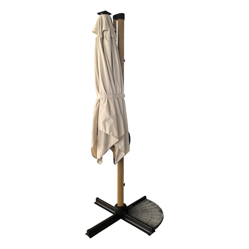 Camora 250cm Lighted Cantilever Parasol, Beige