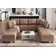Tomario 10- Piece Upholstered U-Shaped Modular Sectional With Storage