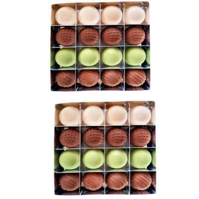 32 pièces de boules de Noël en velours en vrac 2,4 pouces ornement boule de sapin de Noël en plastique ornement suspendu décorations d'ampoules de Noël