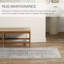 Tapis oriental gris en polyester tissé à la machine lavable à la machine-1244603457
