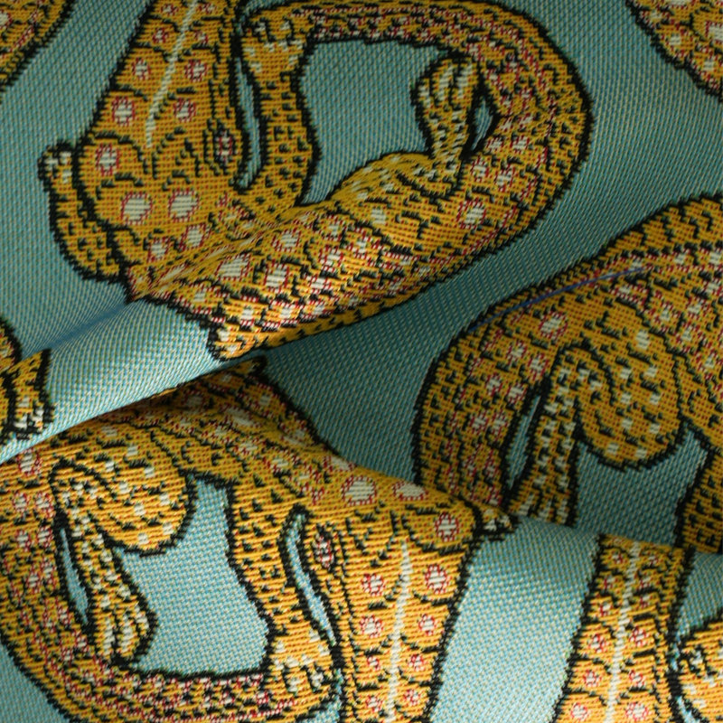 Croco Jacquard Fabric, Persimmon