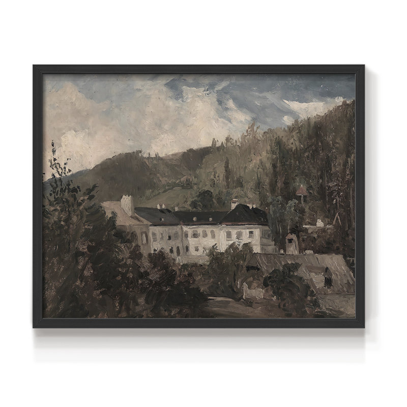 Paysages rétro-DCCDXI-impression encadrée - réaménageable, H 8 po x l 10 po, Noir
