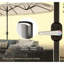 Très grand parasol rectangulaire pour patio, avec frange et manivelle-1412280649