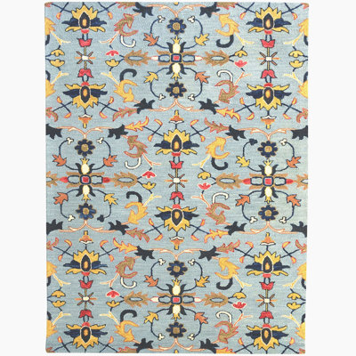 Martellish Performance Hand Tufted Wool Oriental Indoor Rug