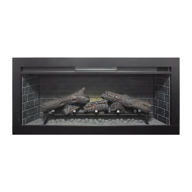36" Infrared Electric Fireplace With Removable Trim Kit Insert, 18.27'' H x 37.28'' W x 8.19'' D