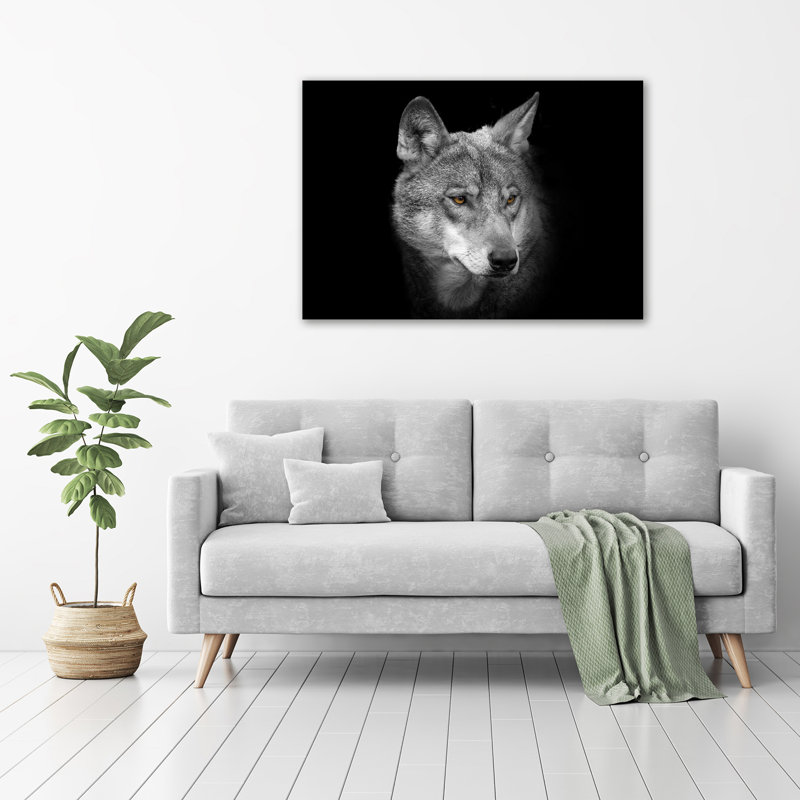Wolf - No Frame Print on Glass
