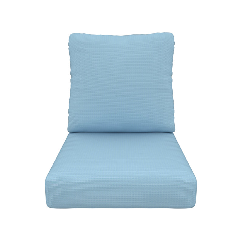 Deep Seating Outdoor Sunbrella® Seat/Back Cushion, Canvas Air Blue Sunbrella® Canvas