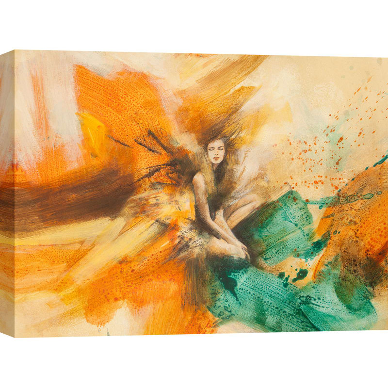 Figurative Painting: Essence by Erica Pagnoni - Wrapped Canvas Print, 40cm H x 60cm W x 4cm D