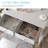 Makeup Vanity Desk With Chair & Power Outlet, Makeup Table Vanity Set With Drawers-835300568