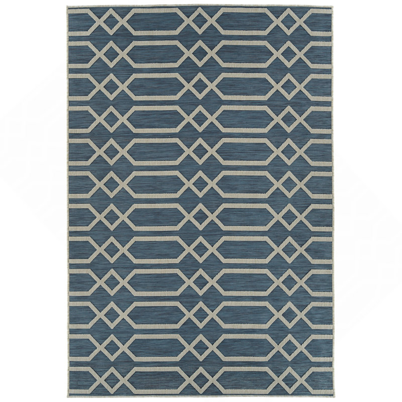 Tapis rectangulaire contemporain, transitionnel, géométrique, texturé, haut-bas, Rectangle 7 pi 10 po x 10 pi