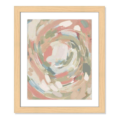 «Curtis Carmelo Abstract Energy Spring Colors», impression encadrée sur papier par Leah Straatsma