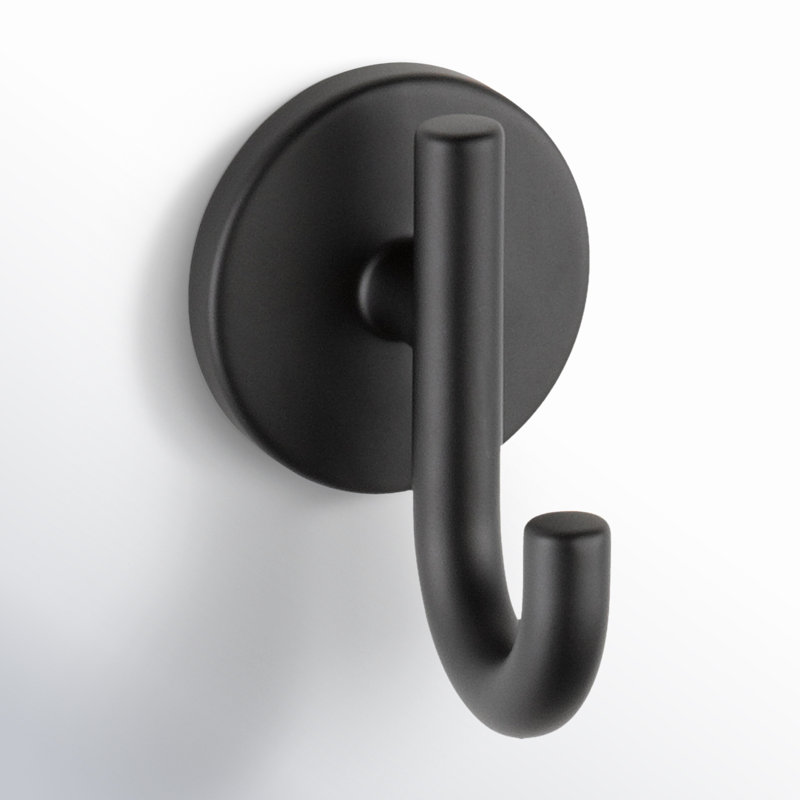 Delta Trinsic Single Towel Hook Bath Hardware Accessory, Matte Black