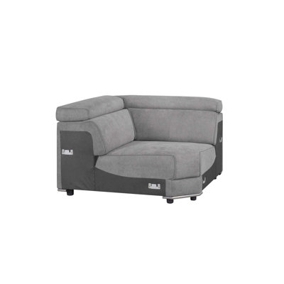 Alwin Modular - Wedge, Dark Gray Fabric