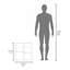 Pharmacie H 21,1 po, 1 porte, 4 tablettes, 1 miroir, noir-982544182