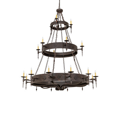 Warwick 24 - Light Dimmable Empire Chandelier