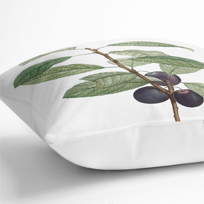 Square Throw Cushion, White, 55cm H x 55cm W x 20cm D