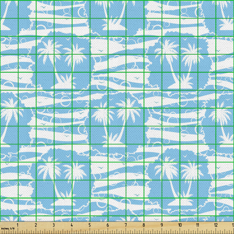 Chelliah Cool Exotic Summer with Palm Trees Multi-Purpose Fabric