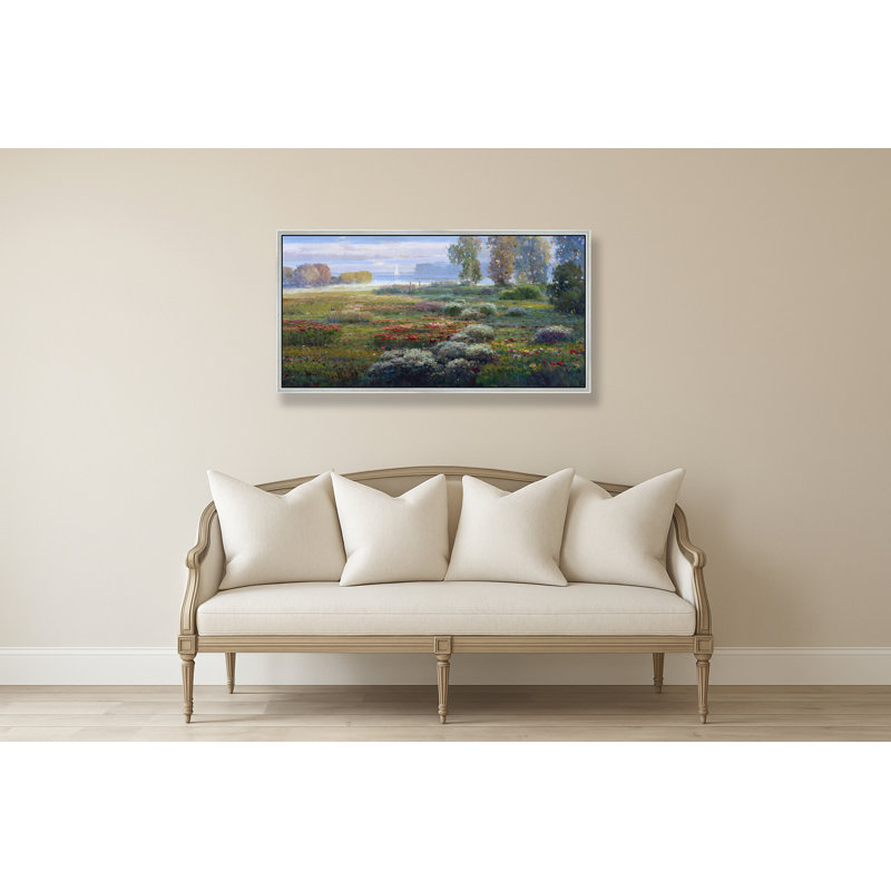 Whispers Across The Bay Print, Silver, 29" H x 56" W