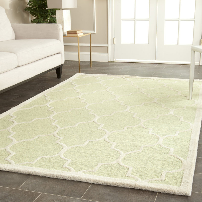 Dulaney Geometric Wool Hand Woven Area Rug, Rectangle 122 x 183 cm