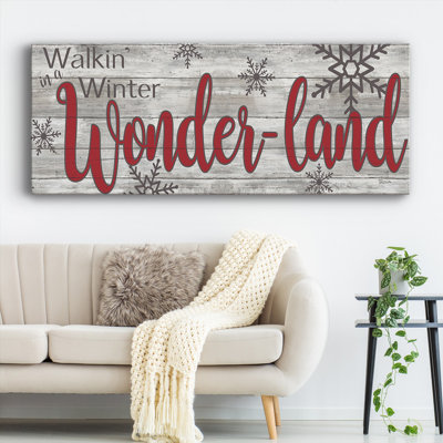 «Winter Wonderland on Canvas», art textuel