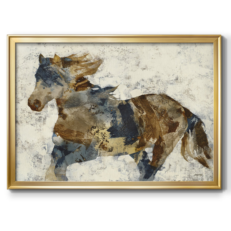Gallop, reproduction d'art sur toile, Or, H 14 po x l 20 po x P 1,5 po