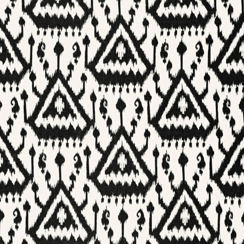 Vientiane Linen Fabric, Ebony