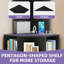 Bibliothèque d'angle à 6 niveaux avec ports USB et prises Agastya, bibliothèque en bois