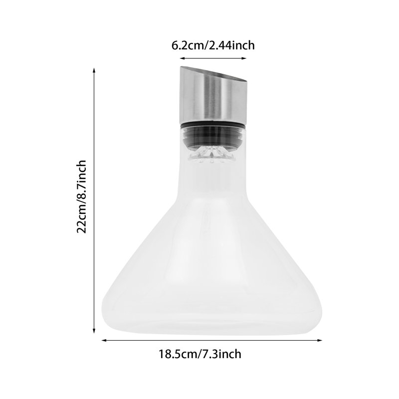 Carafe à vin avec filtre en acier inoxydable