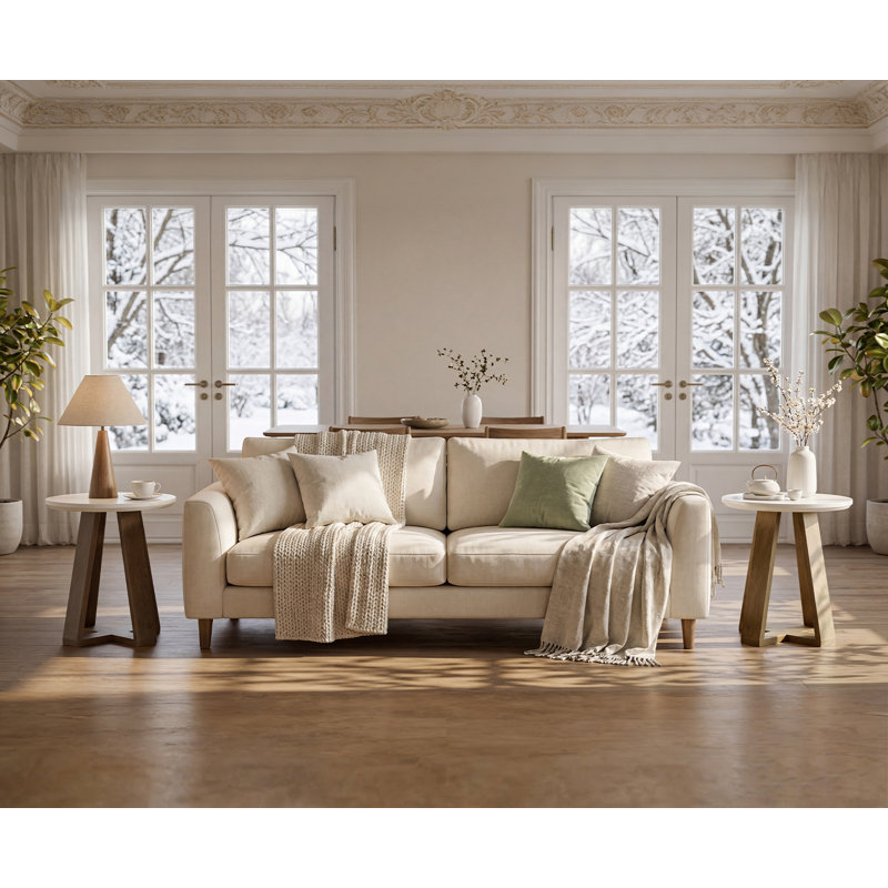 Table d'appoint ronde, table de bout moderne pour le salon