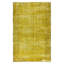 Tapis turc en laine fait à la main de 6 x 9,2 pi surteint en jaune pour un décor moderne de maison et de bureau